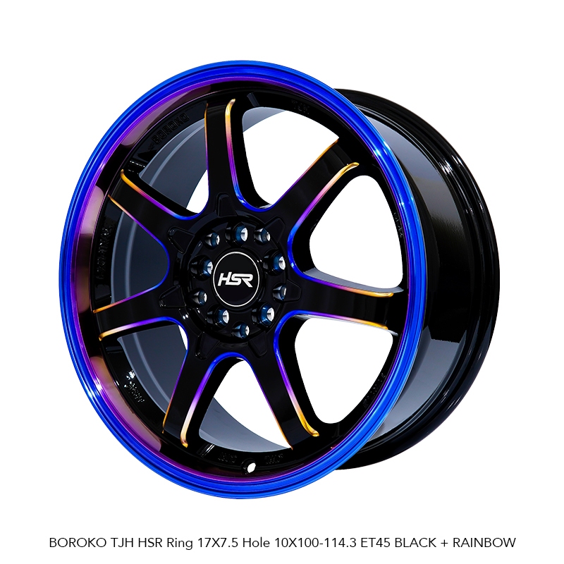 HSR BOROKO TJH Ring 17 Velg Mobil Xpander, Xforce, Destinator, Rush, Terios dll R17x75 PCD 5x100-114