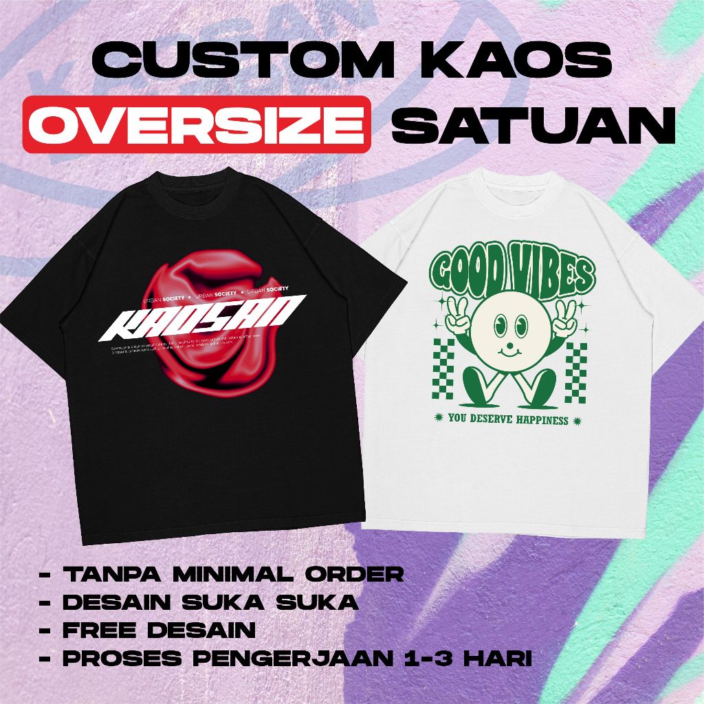 Kaos Oversize Custom/Kaos Custom Oversize 30s 24s/Oversized Custom/Kaos Kelas Custom/Kaosan Apparel