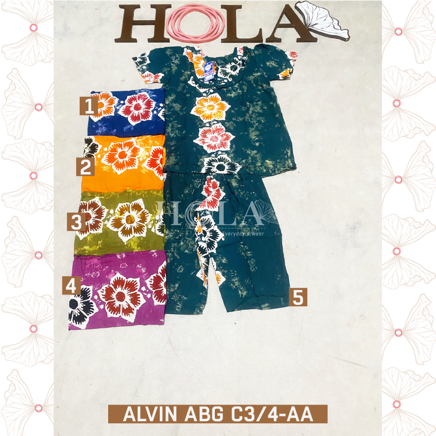 HOLA_FASH | Setelan ALVIN 3/4  abg pendek , setelan hotpant,Setelan Batik, Homie oneset, setcel ruma