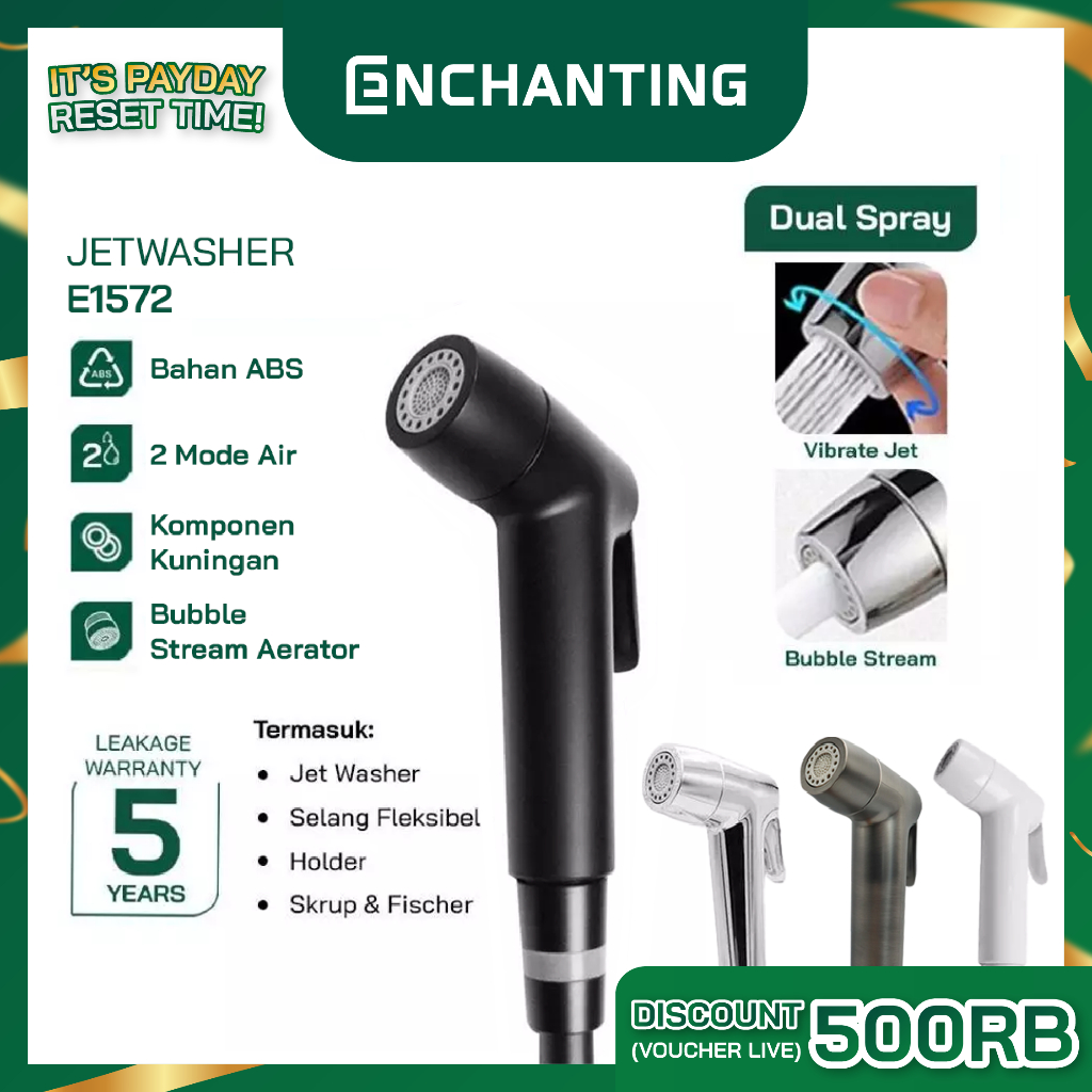 Toilet Shower Jet Washer Europe Enchanting E1572 Dual 2 Spray