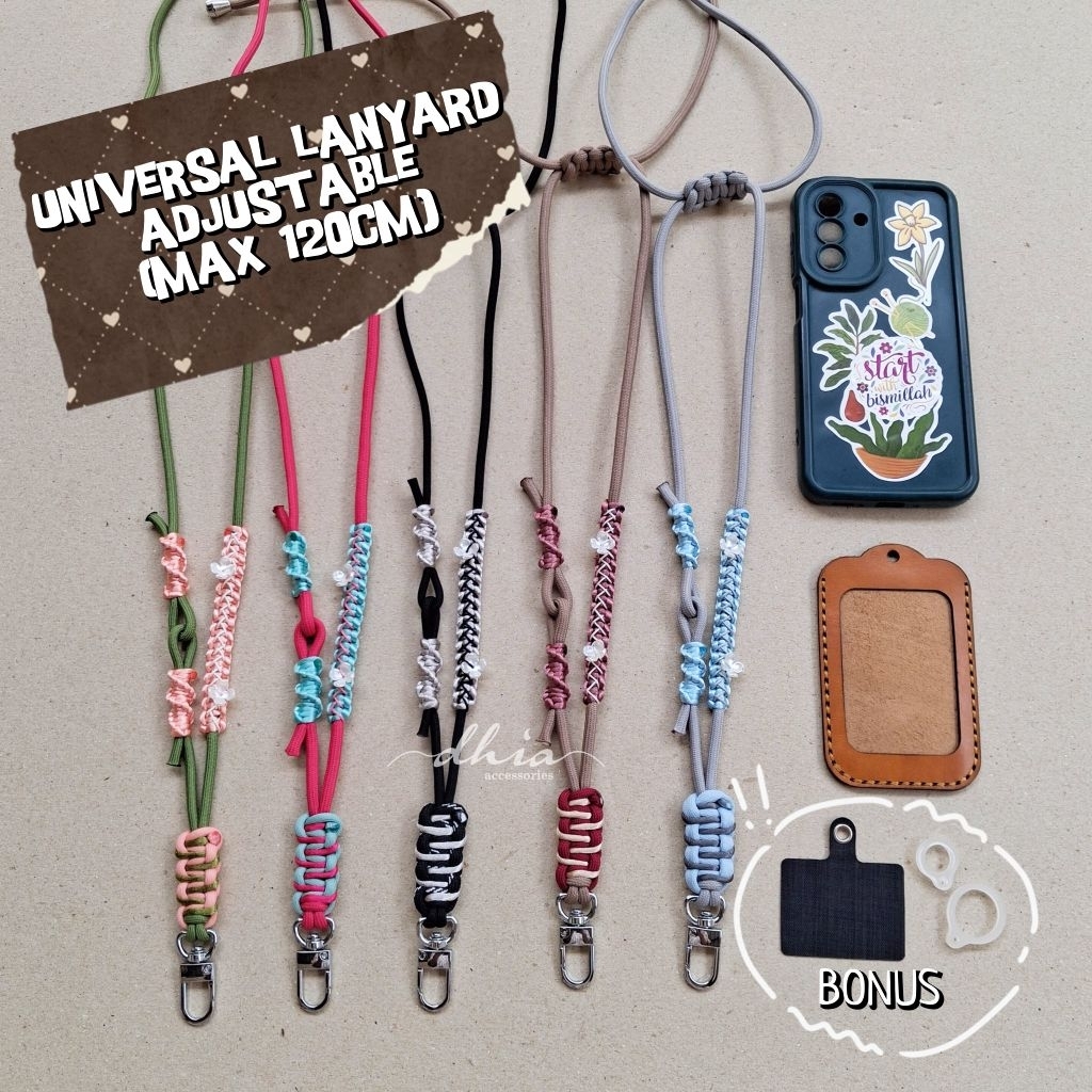 Tali Hp Adjustable Paracord / Tali id card / Tali Pod / Tali Vape / Lanyard Paracord / Lanyard Macra