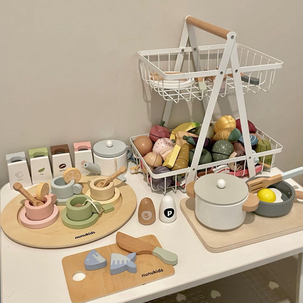 NEW / PRELOVED Mainan Kayu | Wooden Toy Toys Edukasi Anak Masak Masakan Makanan Roleplay Pretend Pla