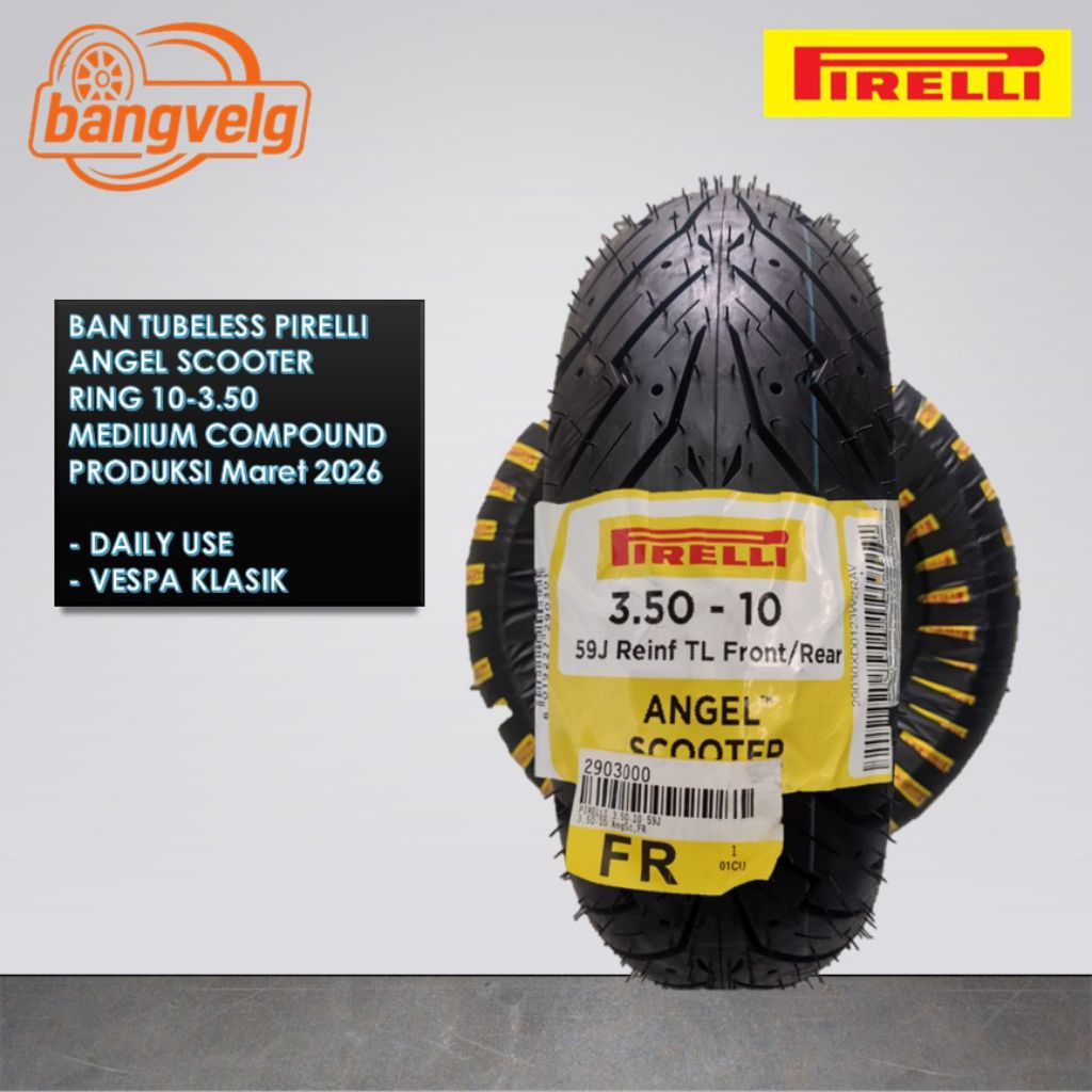 Ban Tubles Vespa Pirelli Angel Scooter ring 10-3.50 All vespa classic ring 10