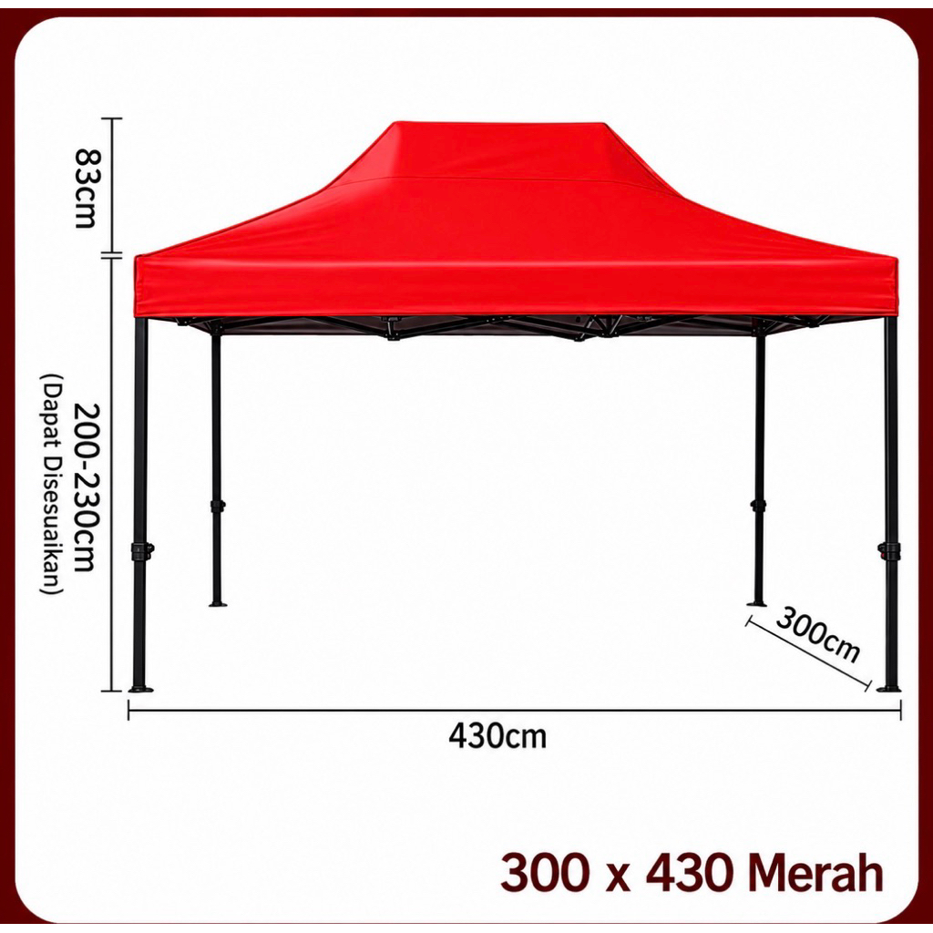 Tenda Lipat 3X4.3m