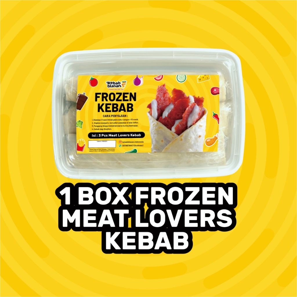 KEBAB FROZEN KEBABBLASAN - MEATLOVERS FROZEN KEBAB