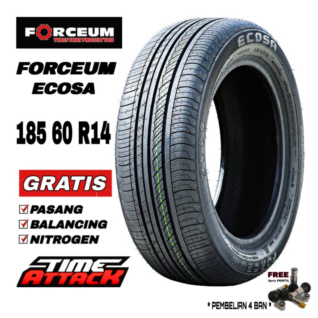 BAN MOBIL RING 14 FORCEUM ECOSA UKURAN 185 60 R14