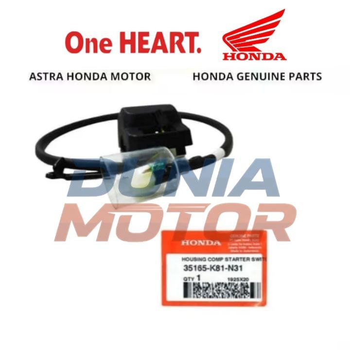 Rumah Saklar Starter Motor BeAT eSP New (K81) 35165K81N31 35165-K81-N31 Housing Comp Starter Switch 