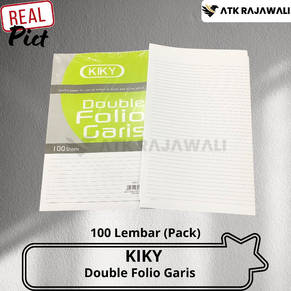 Double Folio Garis / Double Folio Kiky Garis / 1 Pack Isi 100 Lembar