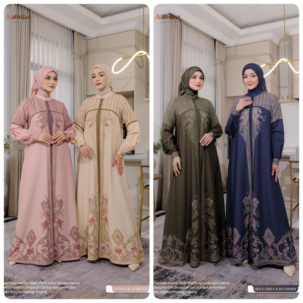 PO‼️[ORDER VIA CHAT-JANGAN CHECK OUT] Gamis Perempuan Dewasa Shakira Dress by Alhijaz