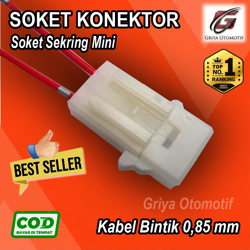 Rumah Sekring Mini Tancap / Soket Sikring Mini / Fuse Box Sekring DX Mini Untuk Motor Mobil