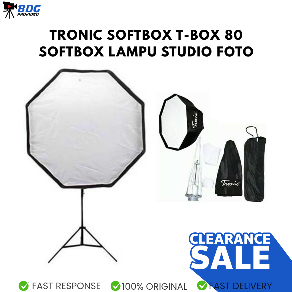 Tronic Softbox T-Box 80 Softbox Lampu Studio Foto