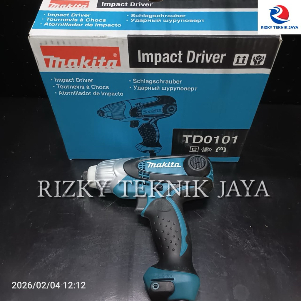 Impact Driver Mesin Bor Obeng Electrik TD0101 MAKITA TD 0101