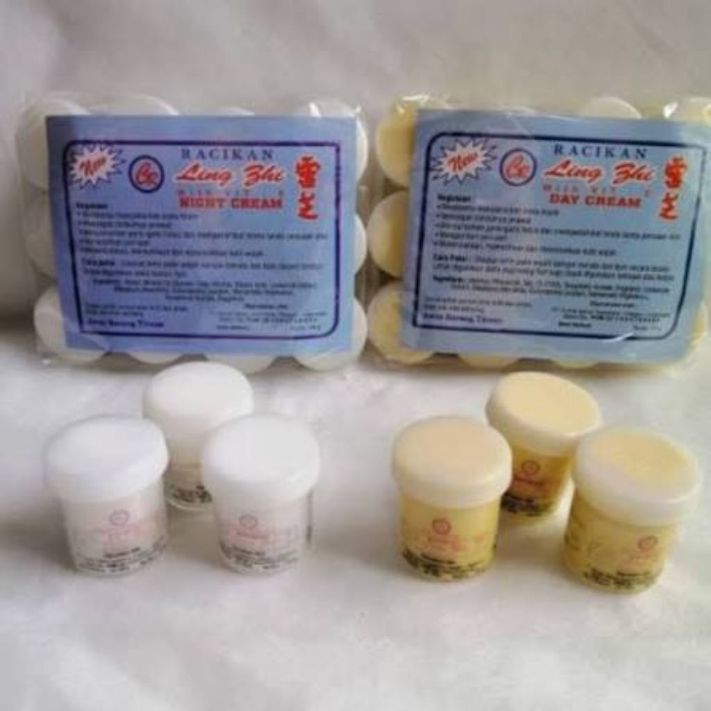 cream Lingzhi siang dan malam harga 12 pcs