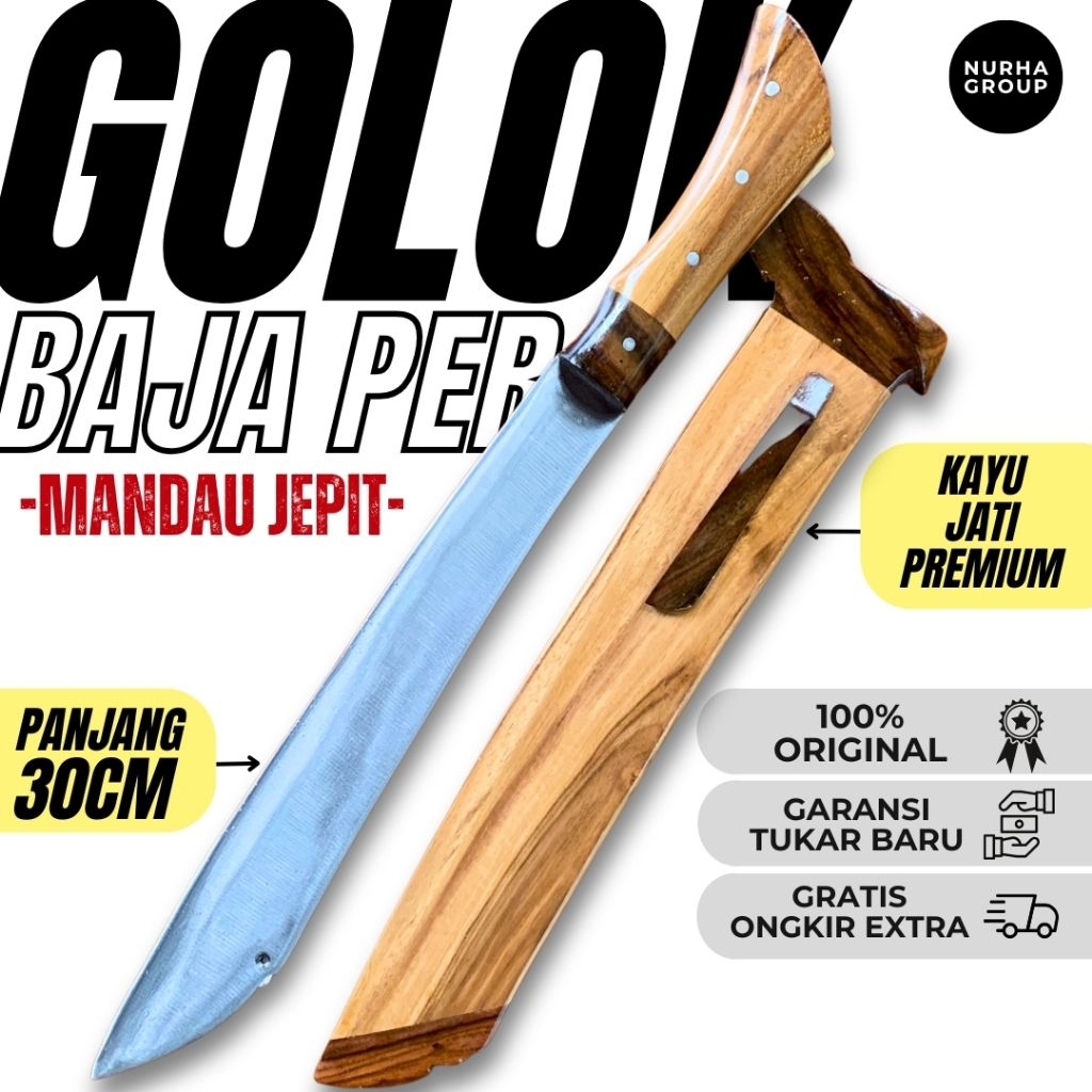 Golok Kebun Baja Sup 09 Tajam dan Kuat