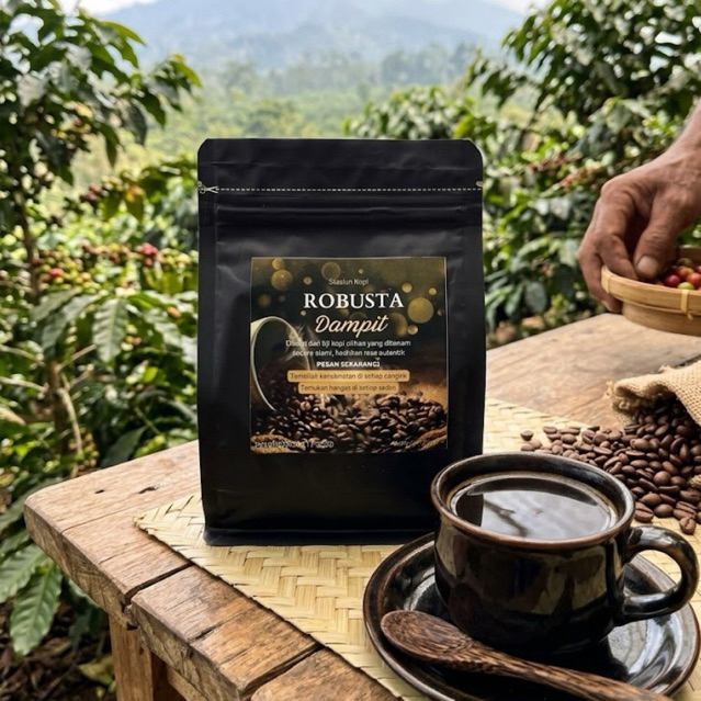 Kopi Robusta Dampit Original 250gr | Kopi Tradisional Arabica & Robusta Khas Jawa Timur