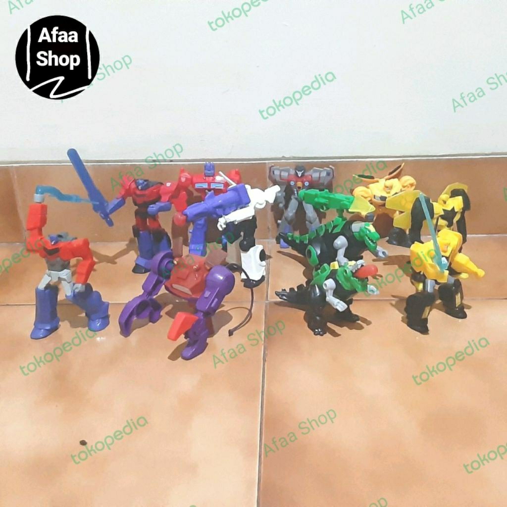 Mainan preloved happy meal mcd 2014 2015 2019 robot transformers