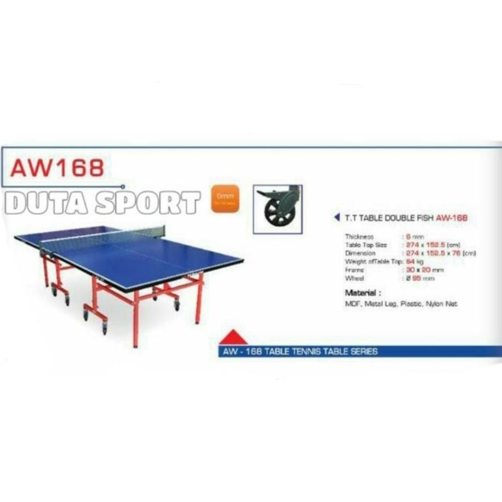 Tenis Meja Pingpong DoubleFish Outdoor AW 168