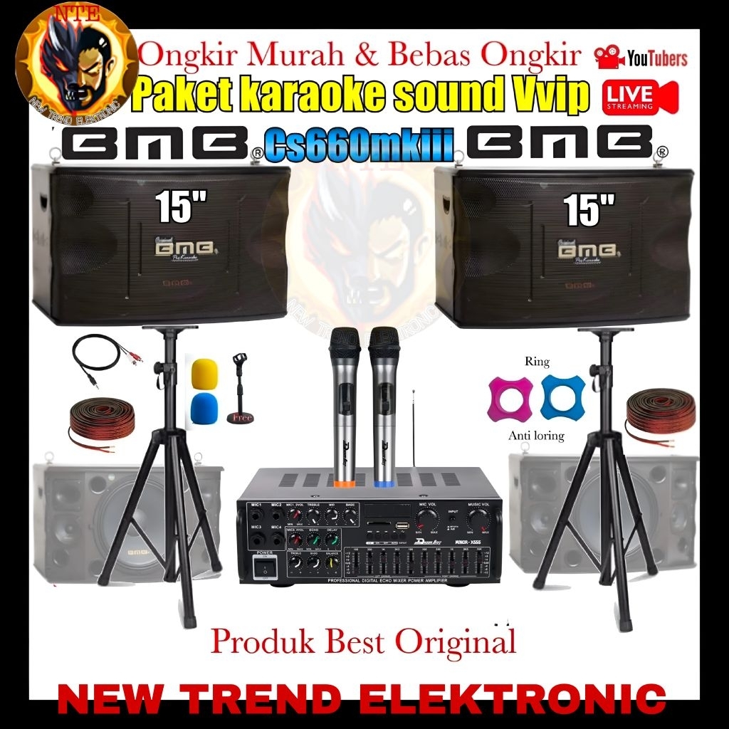 Paket Speaker 15 Inch BMB CS 660 V MK III Original bmb cs660v mk iii Garansi 3thn Lengkap Siap Pakai