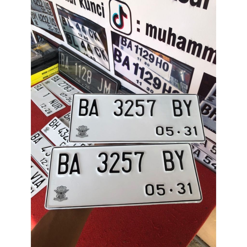 PLAT NOMOR MOTOR STANDAR SAMSAT