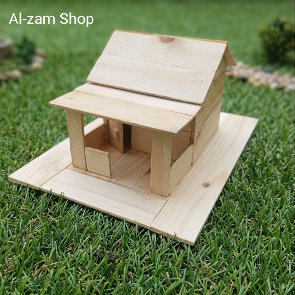 Miniatur Rumah Kayu/Prakarya miniatur