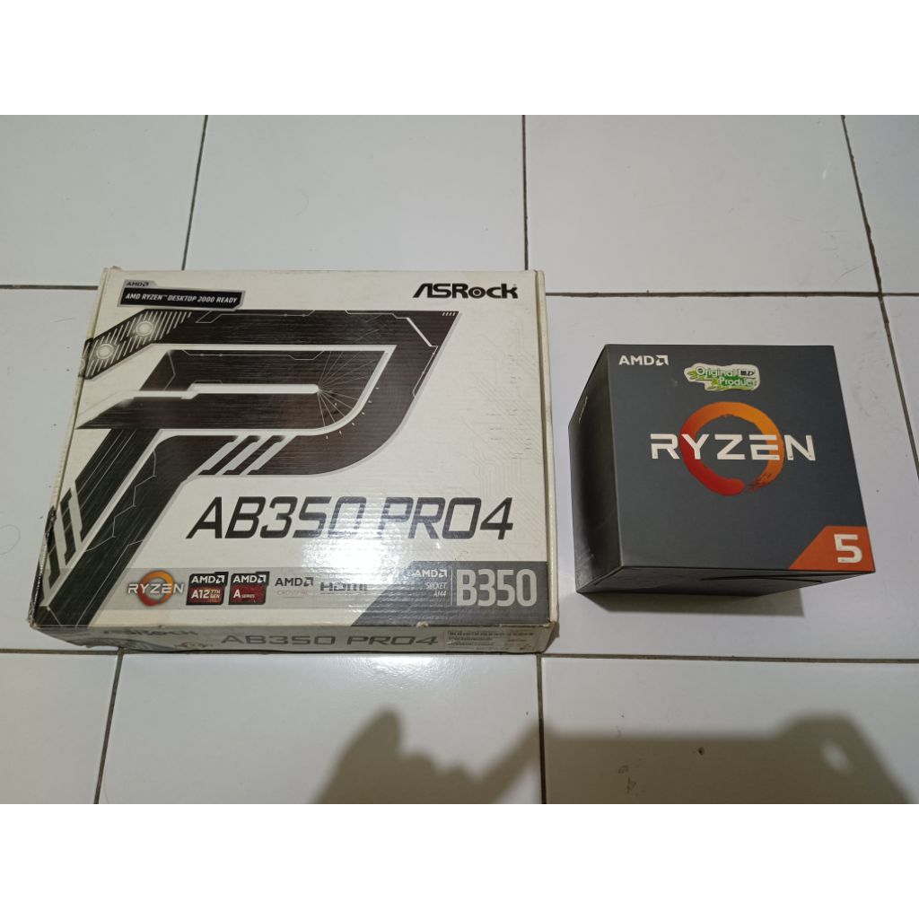 Bundling Prosesor Ryzen 5 1600 Motherboard Asrock AB350 Pro4