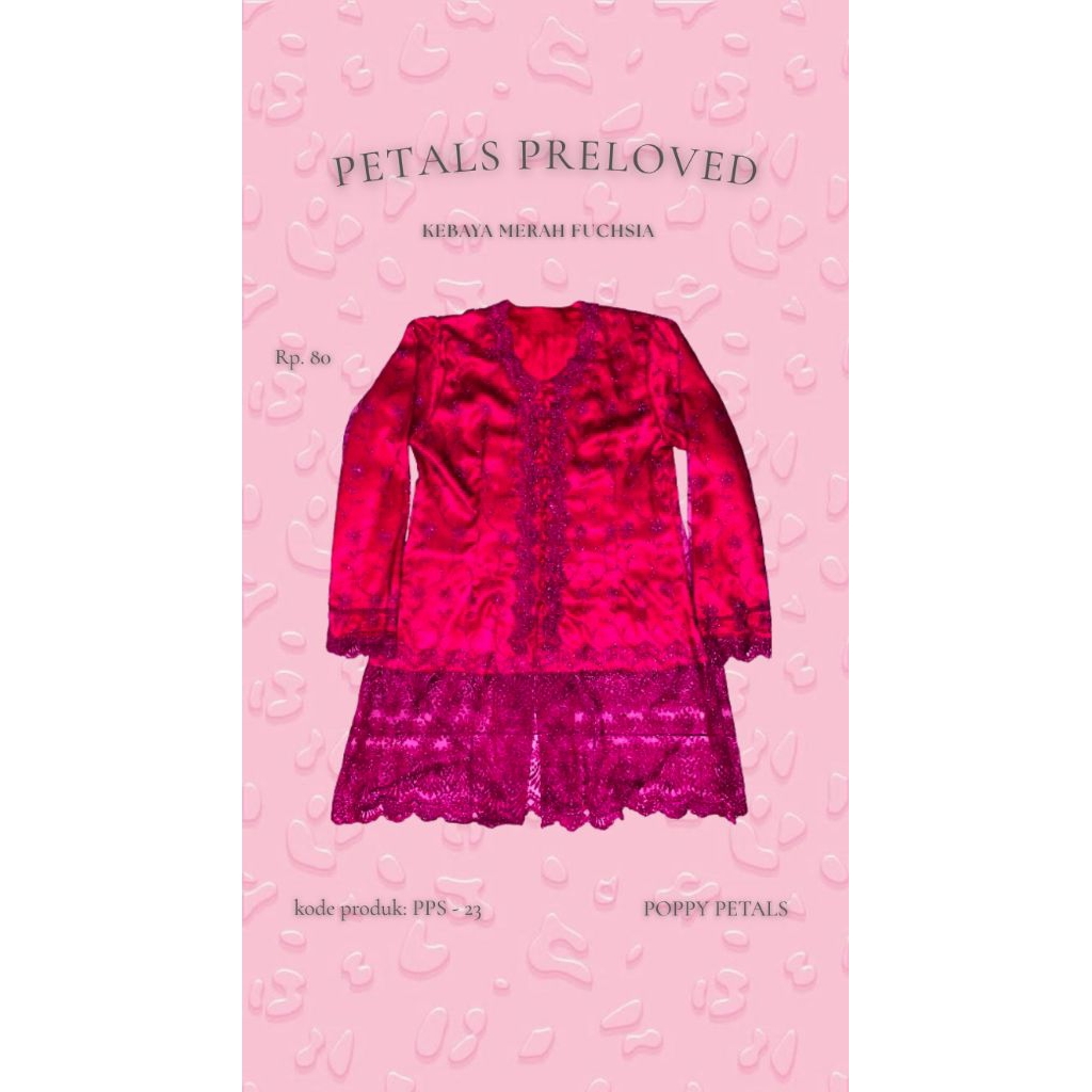 KEBAYA MERAH FUCHSIA & ROK BATIK