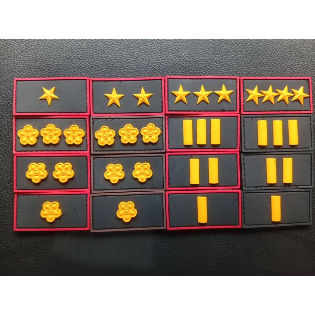 patch rubber/emblem karet/ 1psg pangkat/Kerah baju/POLRI/IPDA/IPTU/AKP/KOMPOL/AKBP/KOMBESPOL