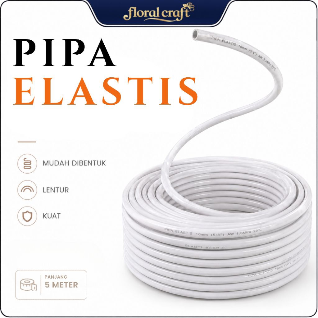 Pipa Elastis 5M Standing Lampu Dekorasi 16mm 20mm | Pipa Fleksibel Wedding Backdrop Pelaminan