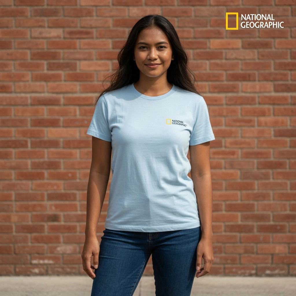 Baju Kaos Wanita Skinny  NATGEO Preloved