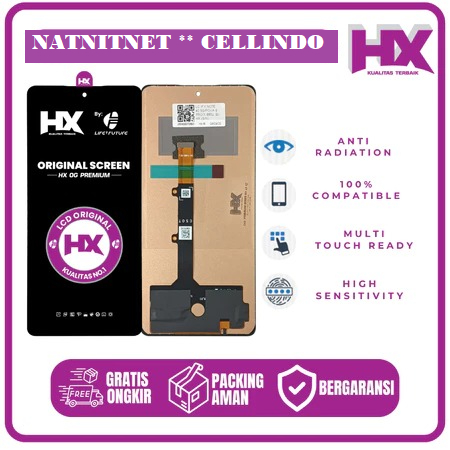 ORI HX> LCD TS INFINIX NOTE 40  5G  X6852 / POVA 6 PRO SUPER QUALITY