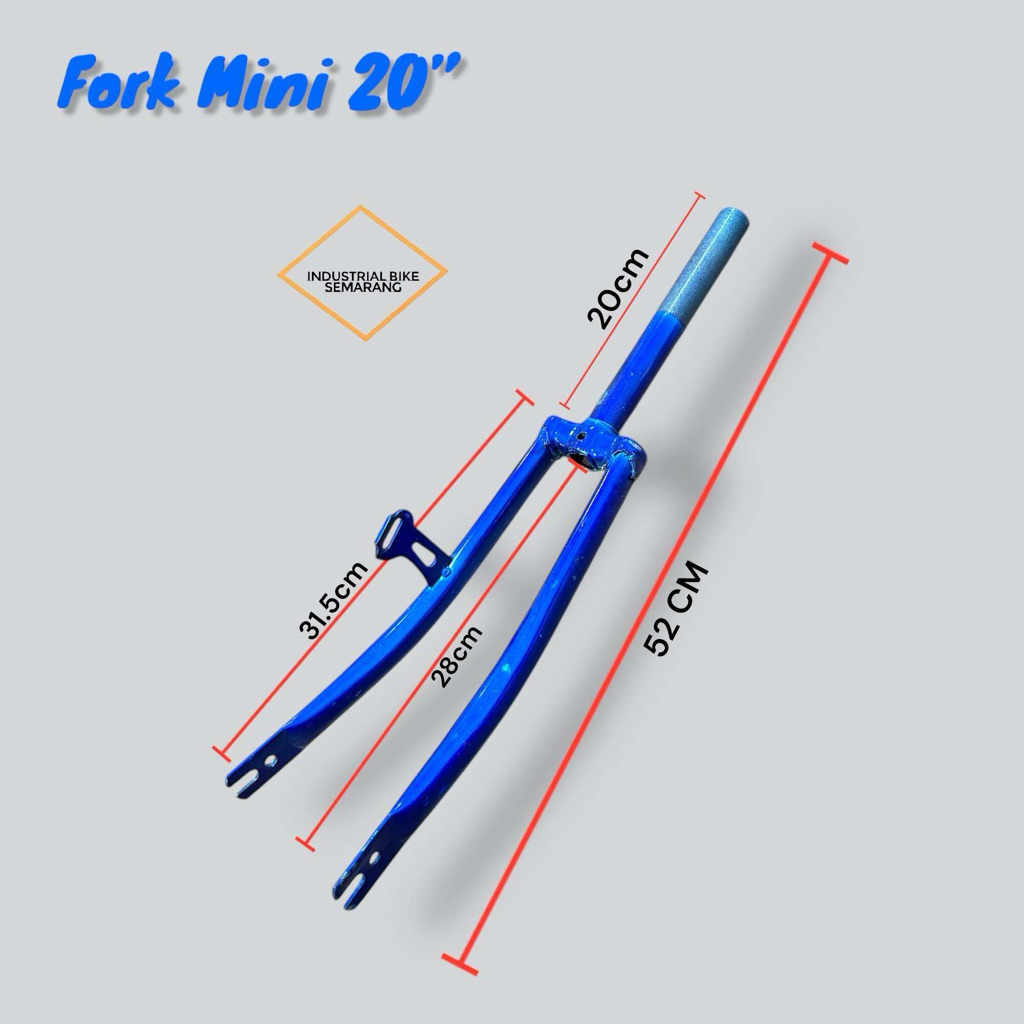 (( FORK MINI 20 )) Garpu Depan Forks Sepeda Mini 20 inch Minion 22 inch Besi Sepeda Keranjang