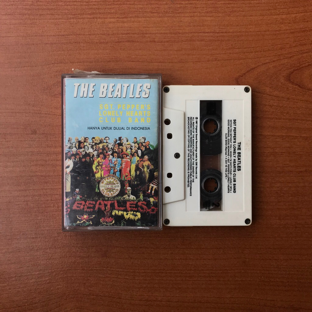 Kaset The Beatles - Sgt. Pepper's Lonely Hearts Club Band (original rilisan awal)