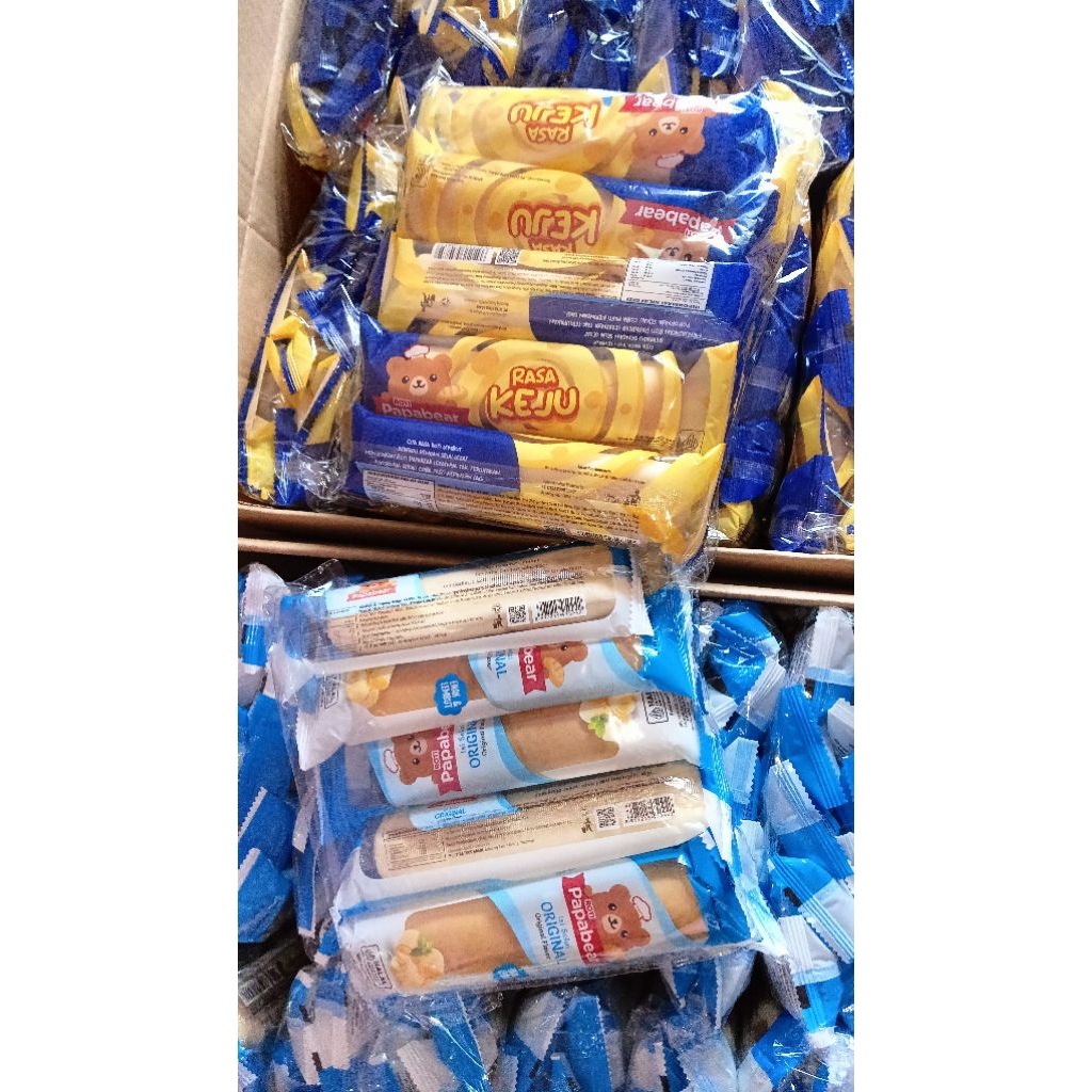 Roti papabear beli 1 gratis1 (original susu + keju)