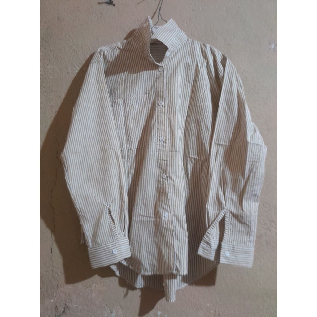 kemeja strip fukutani