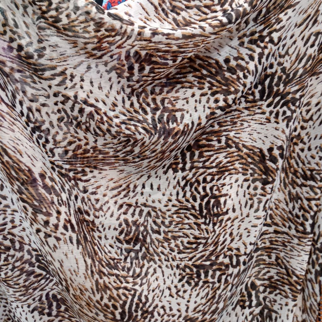 kain sipon youryu motif macan premium -sifon Ceruti harga/0,5m