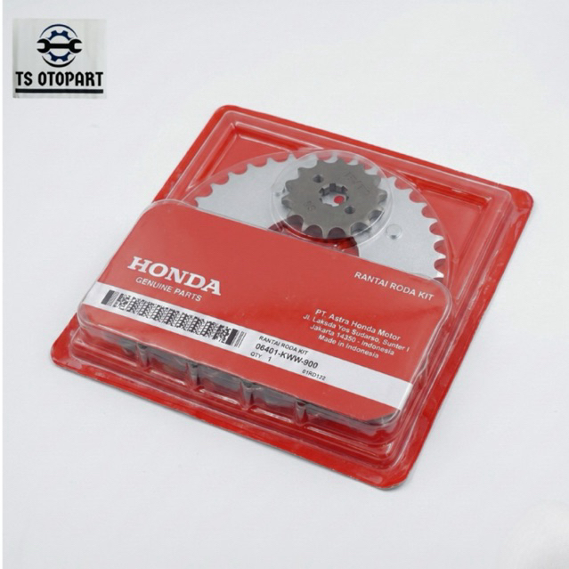 GEAR SET PLUS RANTE KWB/KWW ORIGINAL HONDA BLADE 2008-20011, REVO 110 ABS 2009-2010, GIR SET BLADE, 