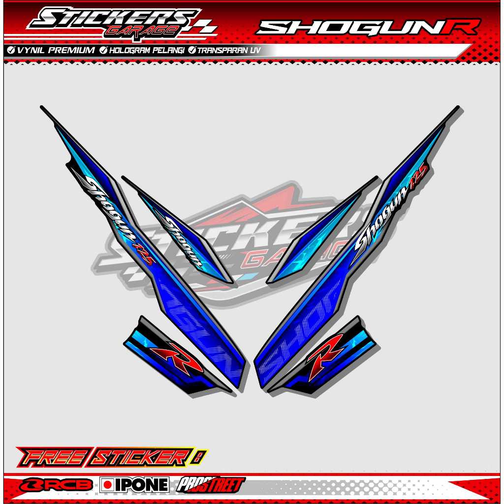 STRIPING VARIASI SUZUKI SHOGUN 125 R / STICKER LIST VARIASI MOTOR SHOGUN 125 R