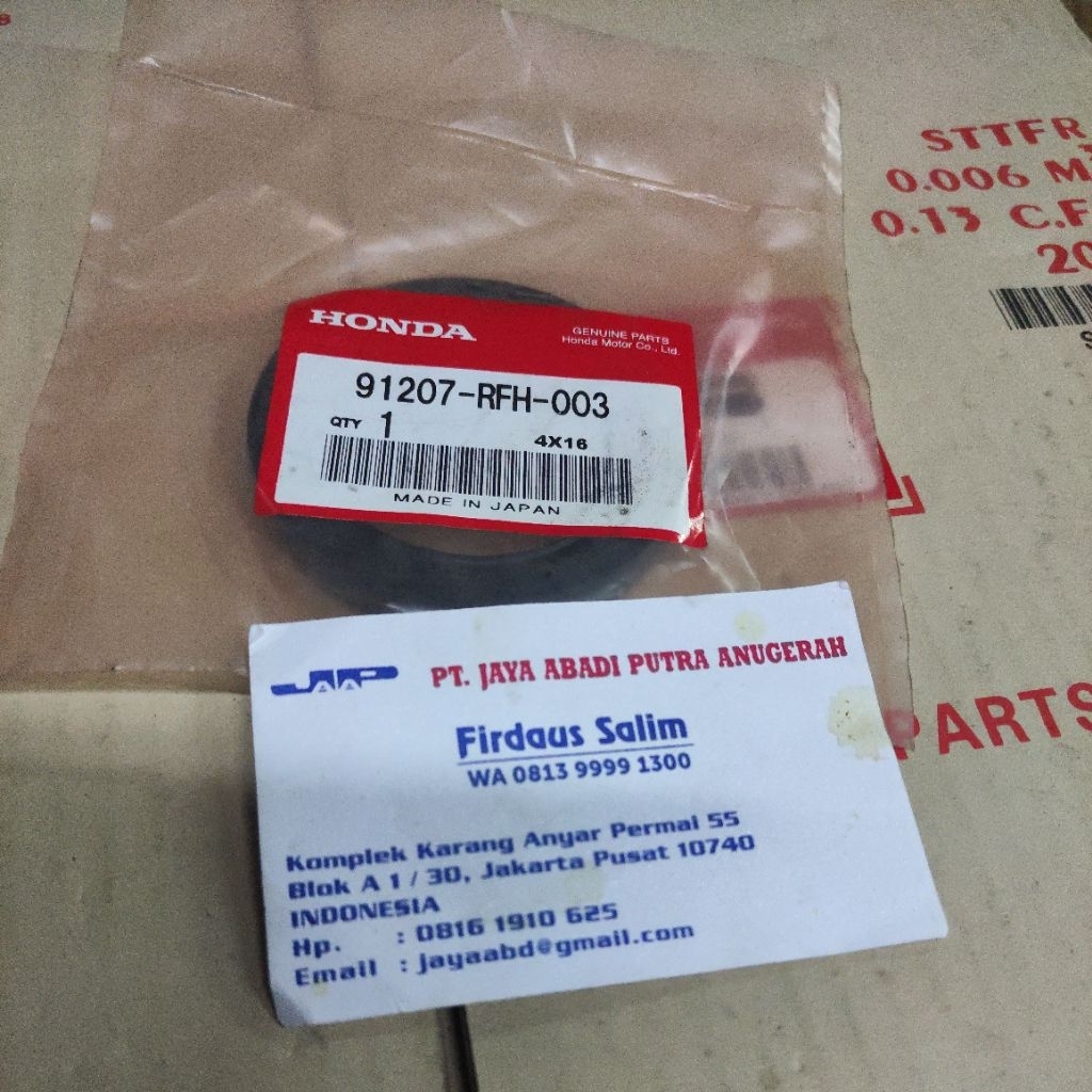SEAL AS RODA CV JOINT AS KOPEL DALAM KIRI ACCORD EXECUTIVE 85-88 91207-RFH-003 SFE, SLE, SLJ, SMA CV