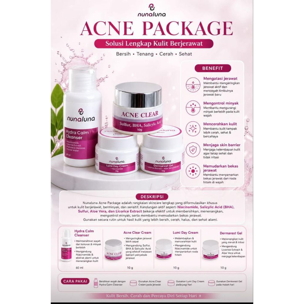 Nuna luna skincare 4in1 original BPOM Nuna Luna beauty skincare