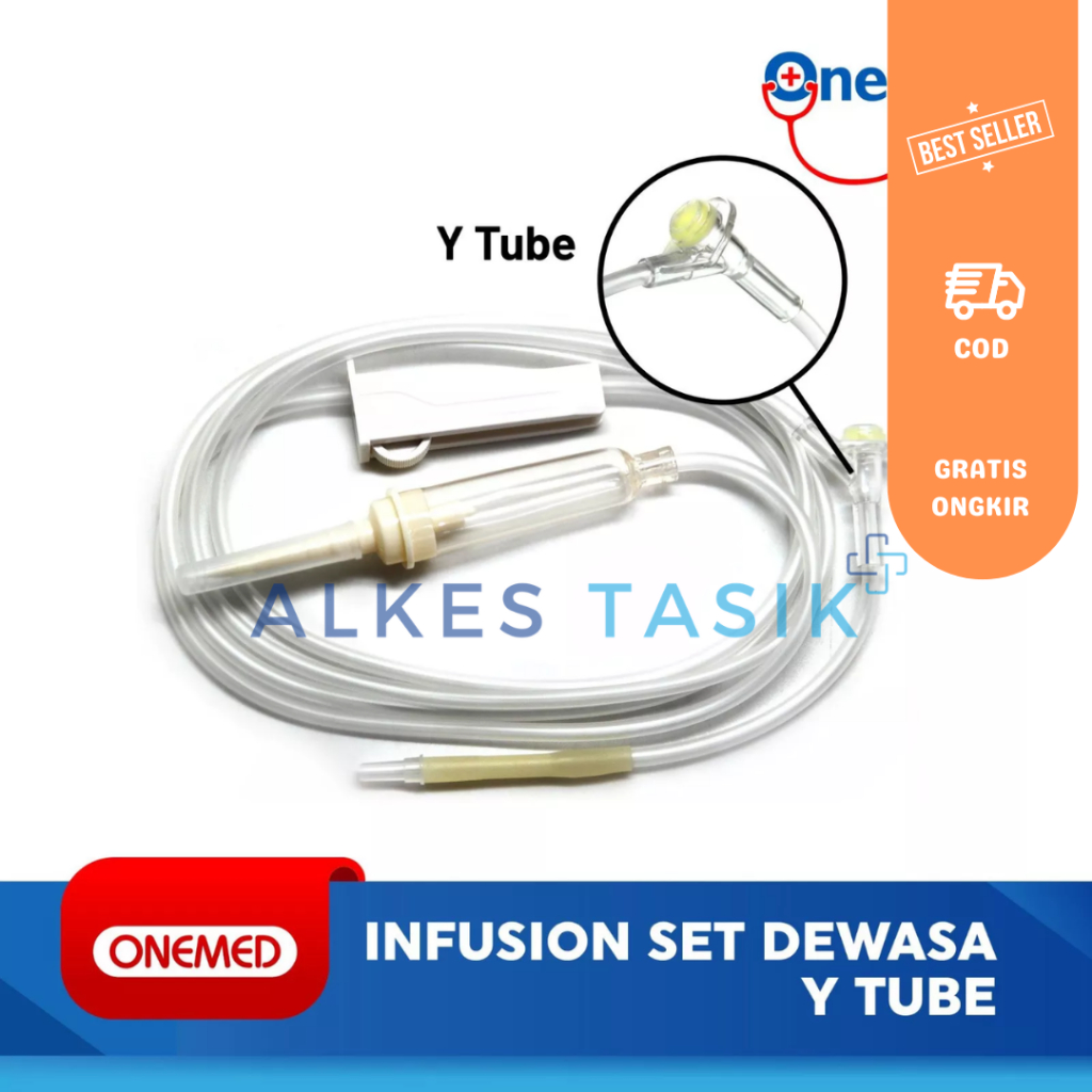 ECER 1 PCS Infus Set Dewasa OneMed Tipe Y