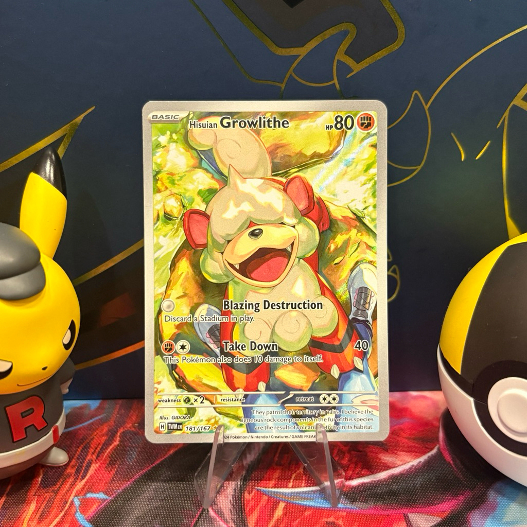 Hisuian Growlithe 181/167 ENG - IR - Twilight Masquerade - Pokemon TCG
