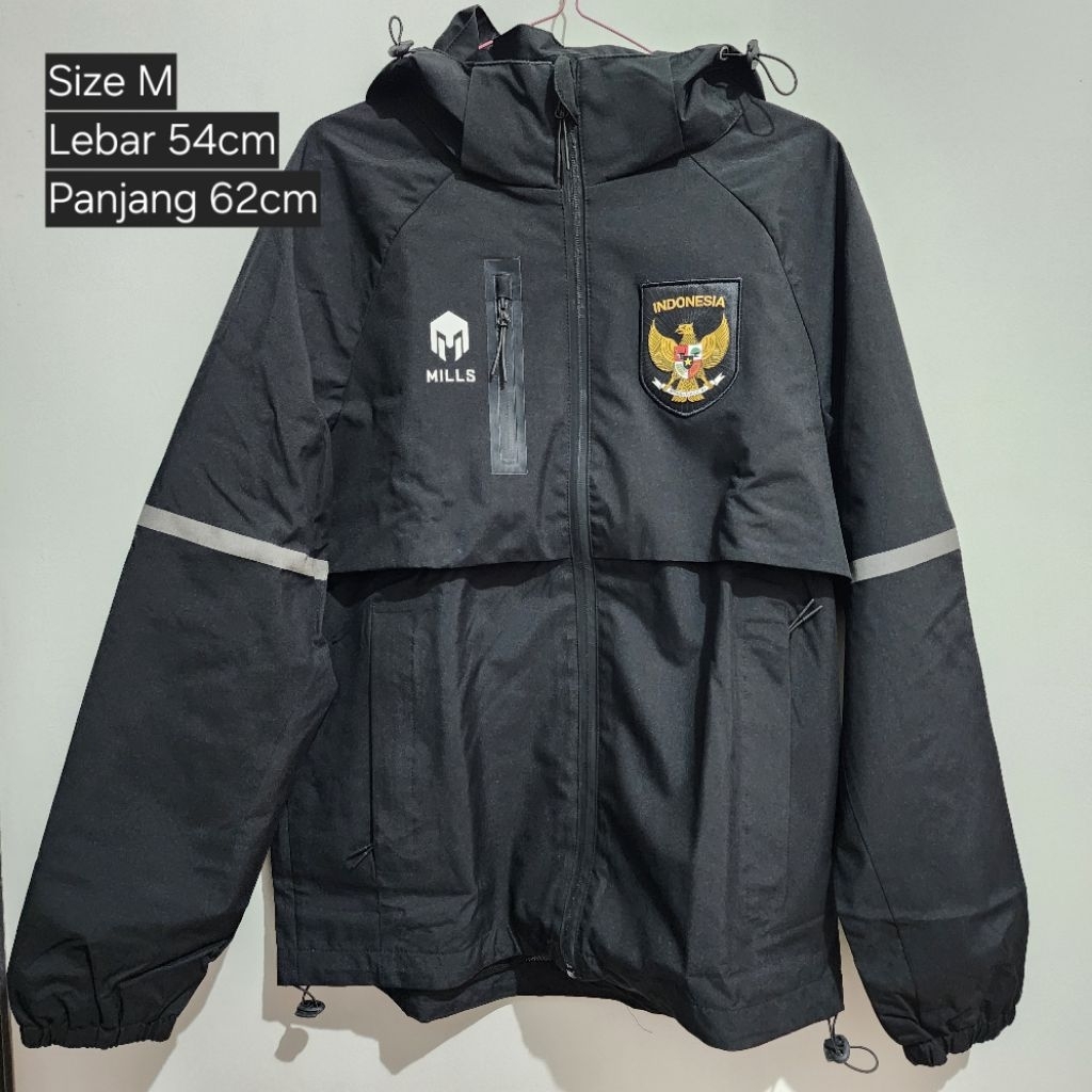 [USED] Original Mills Jacket Raincoat Timnas Indonesia