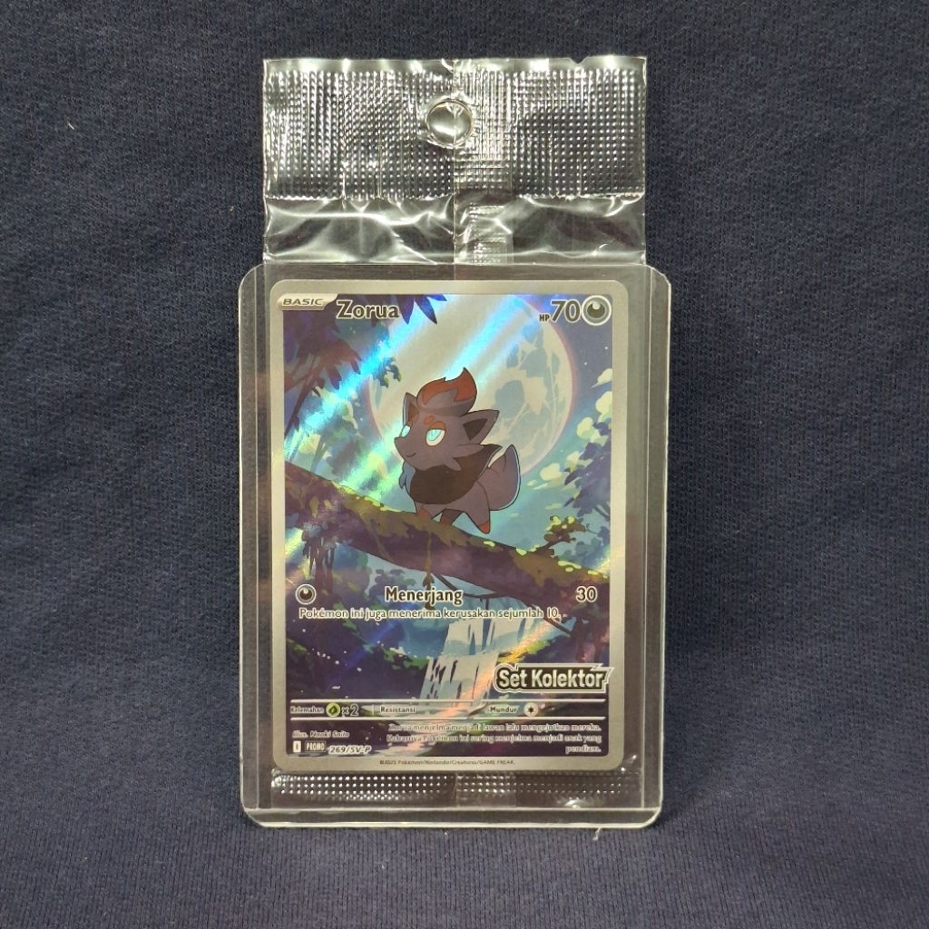 Pokemon TCG Indonesia Promo Zorua Set Kolektor 269/SV-P SEALED