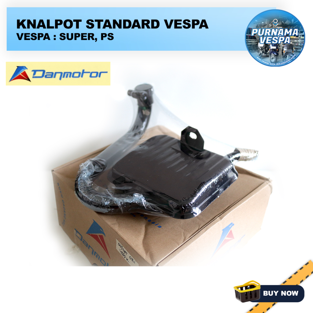 Knalpot Vespa Super PS DANMOTOR