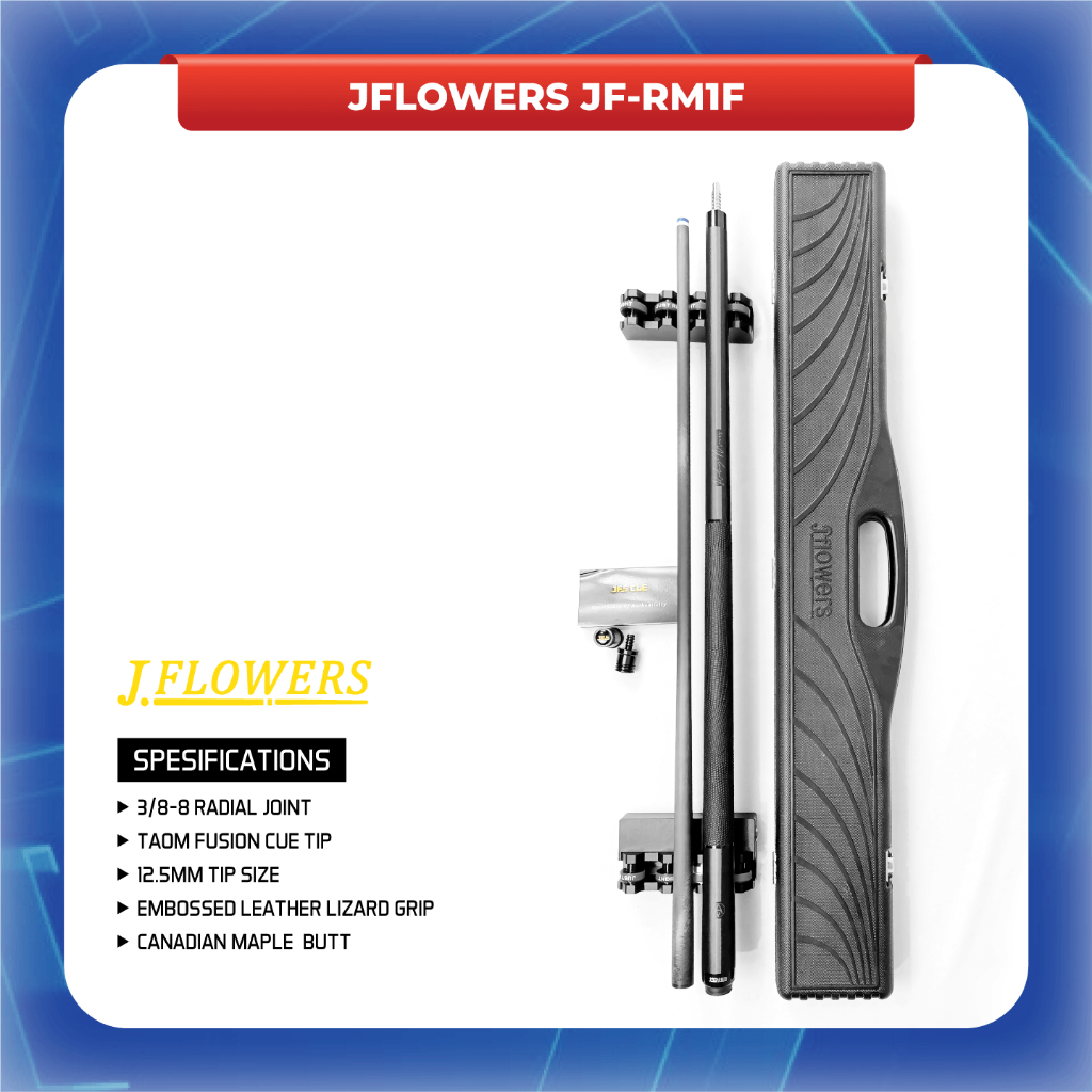 Jflowers JF-RM1F Cue Stick Billiard Carbon Cues JF-RM1F
