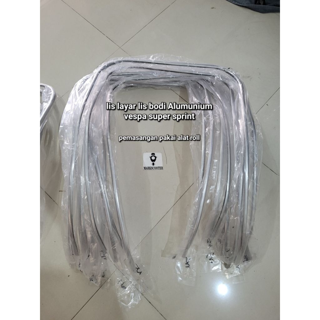 lis layar alumunium lis bodi vespa super sprint