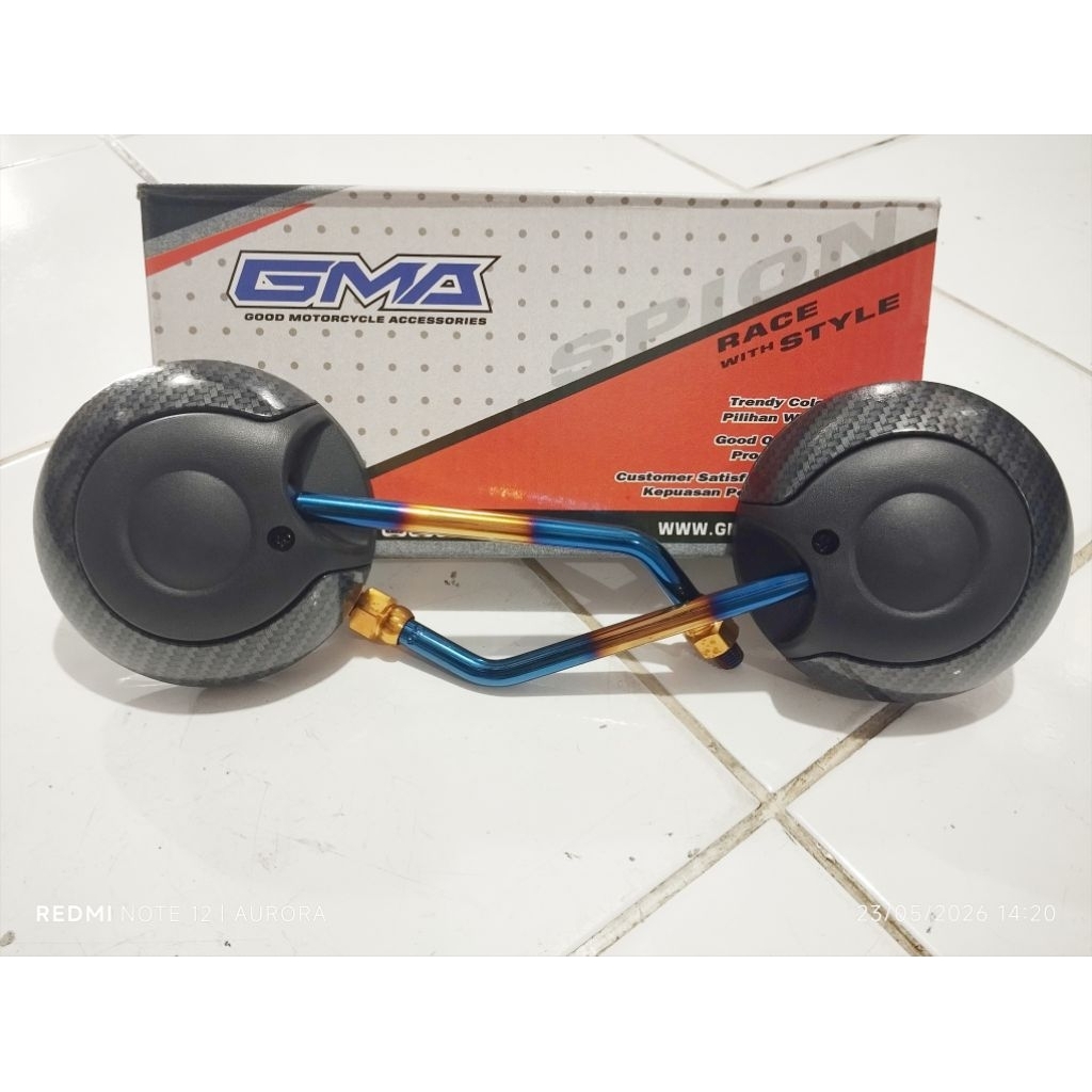 Spion Scoopy New Carbon tangkai 2tone honda Gma