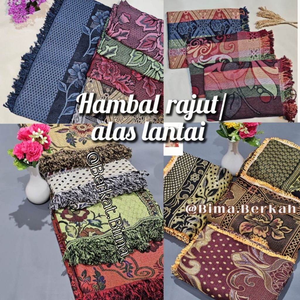 HAMBAL RAJUT/ALAS LANTAI/KARPET Ukr 180x220 dan Ukr 180x280