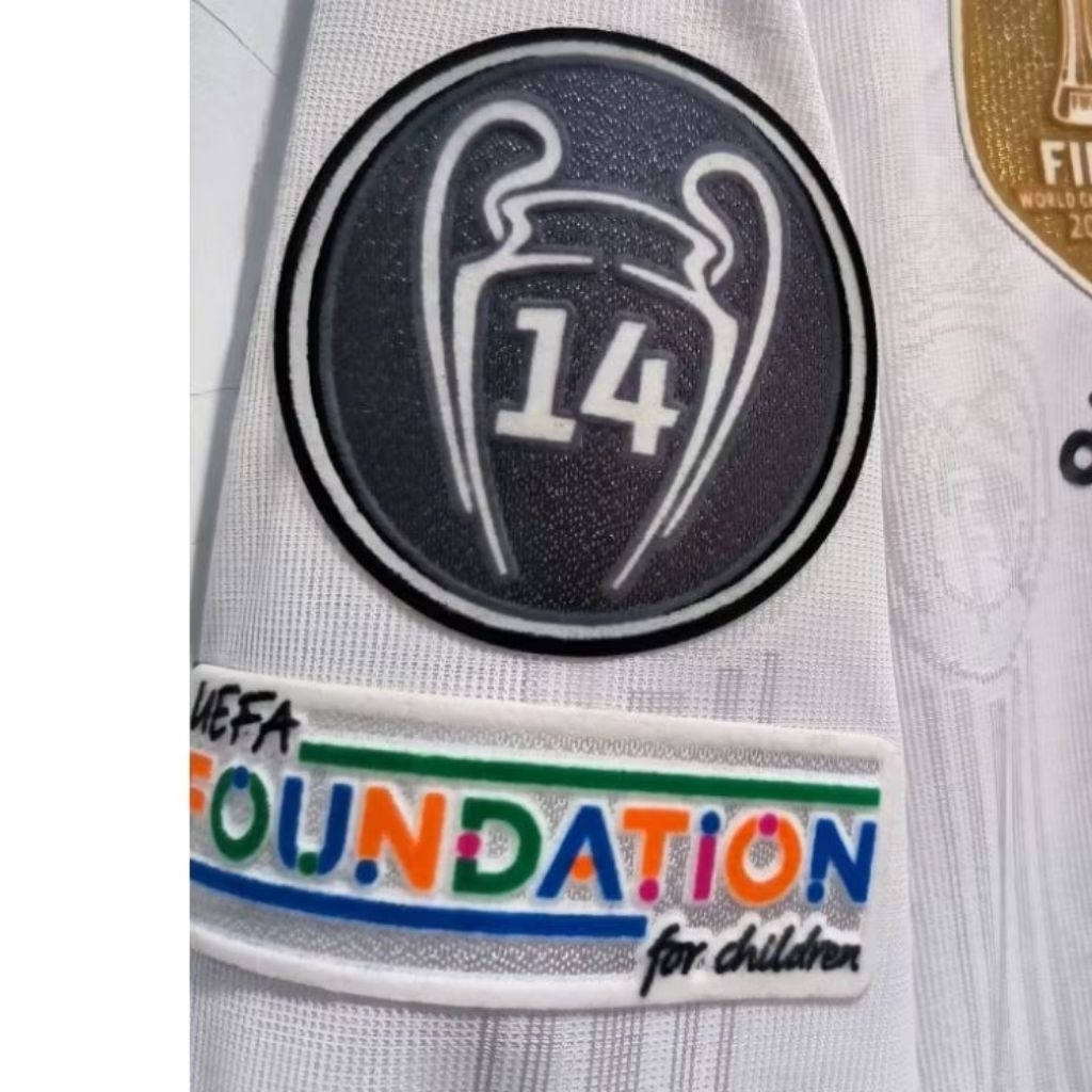madrid home pi player issue 2022 2023 fullpatch longsleeve lenganpanjang