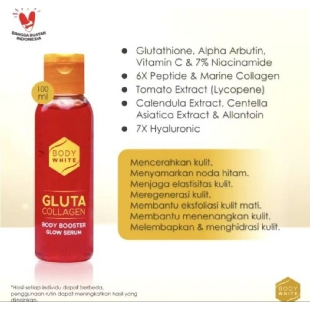 Serum Pemutih ampuh Tomato dan hb Body white collagen gluta collagen body boster glow serum whitenin